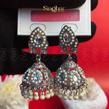 Scarlet Majesty Jhumka