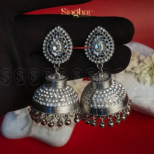 Ethereal Stone Jhumki