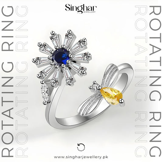 Sunflower Fidget ring (4991)