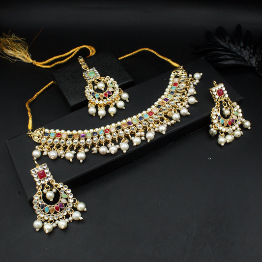 Elegant Kundan Chokar Set (4986)