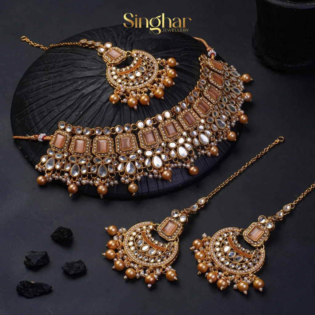 Elegant Kundan Partywear Necklace