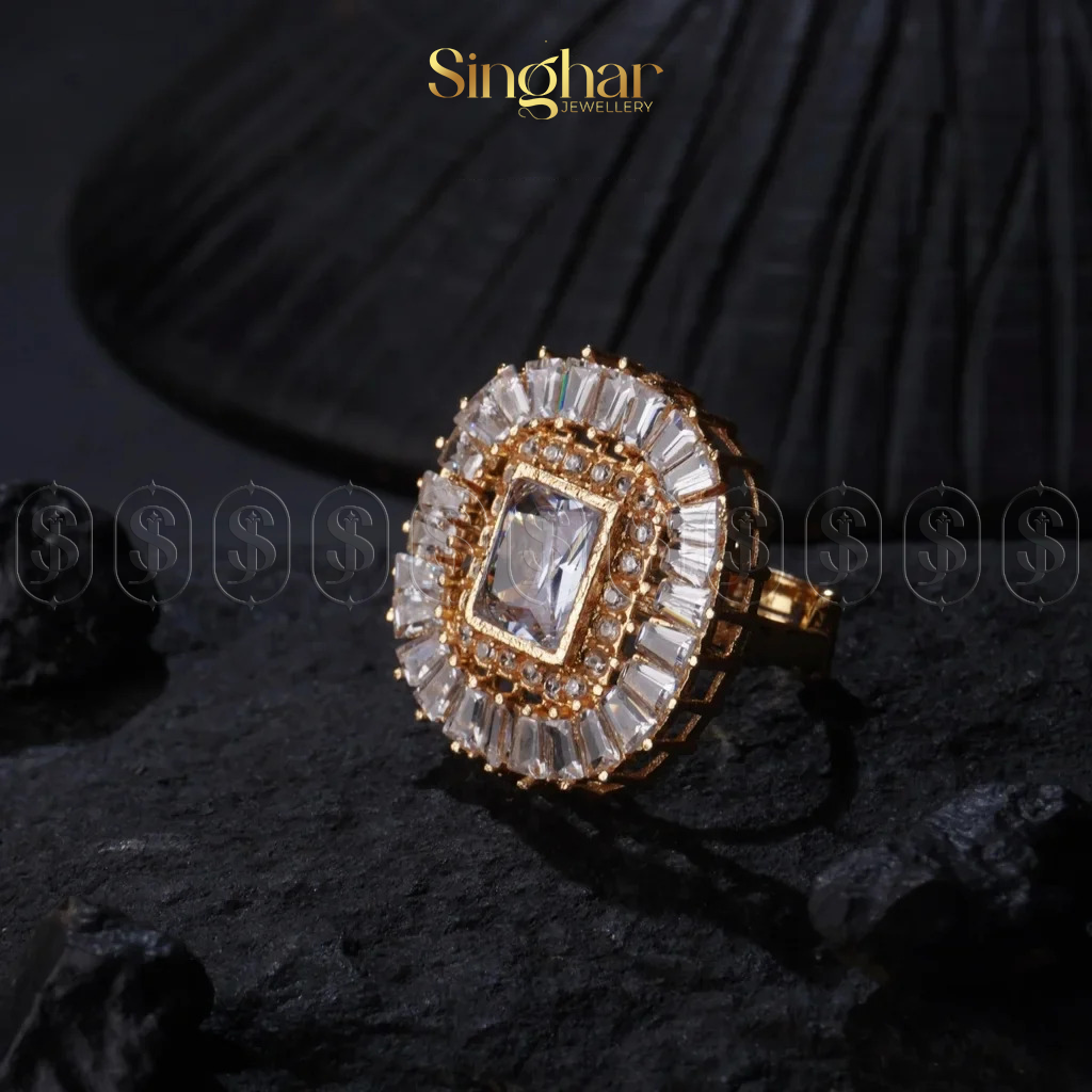 Elegant Teper Zircon Ring