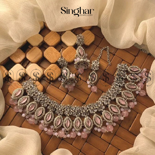 Elegant Zircon Necklace Set