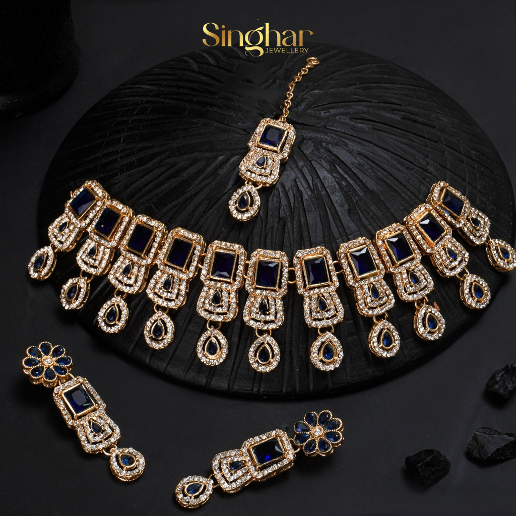 Elegant Zircon Partywear Necklace