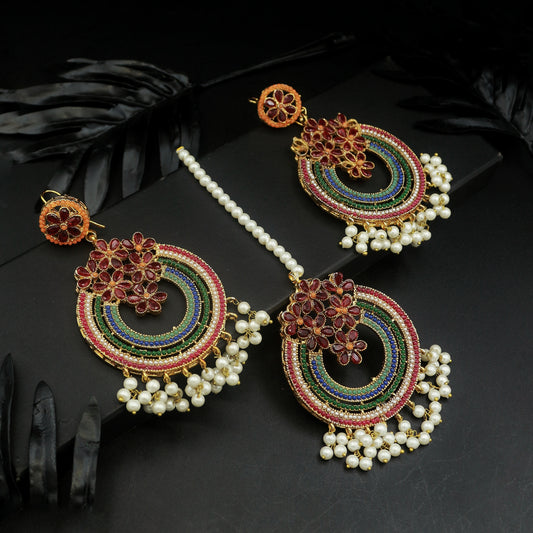 Floral Norattan Earring (4909)