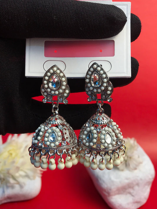 Scarlet Majesty Jhumka