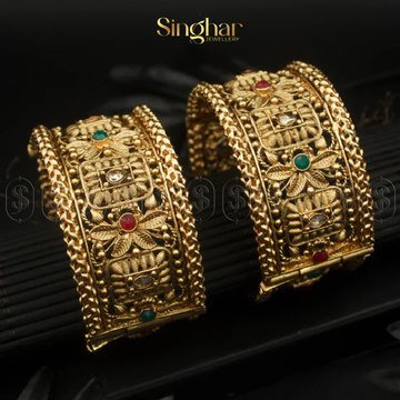 Indian Rajwadi Gold Bangles (4931)