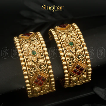 Indian Rajwadi Gold Bangles (4949)