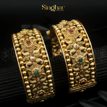 Indian Rajwadi Gold Bangles (4953)