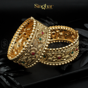 Indian Rajwadi Gold Bangles (4959)