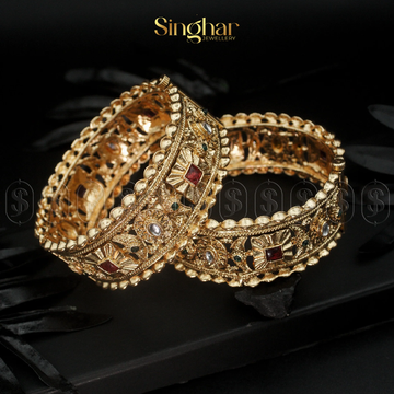 Indian Rajwadi Gold Bangles (4960)