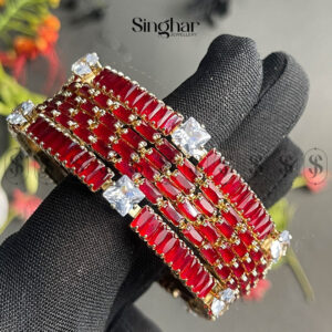 Lustrous Scarlet Bangle