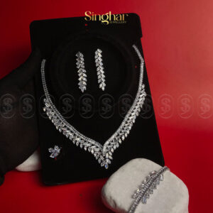 Linear CZ Jewelry Set